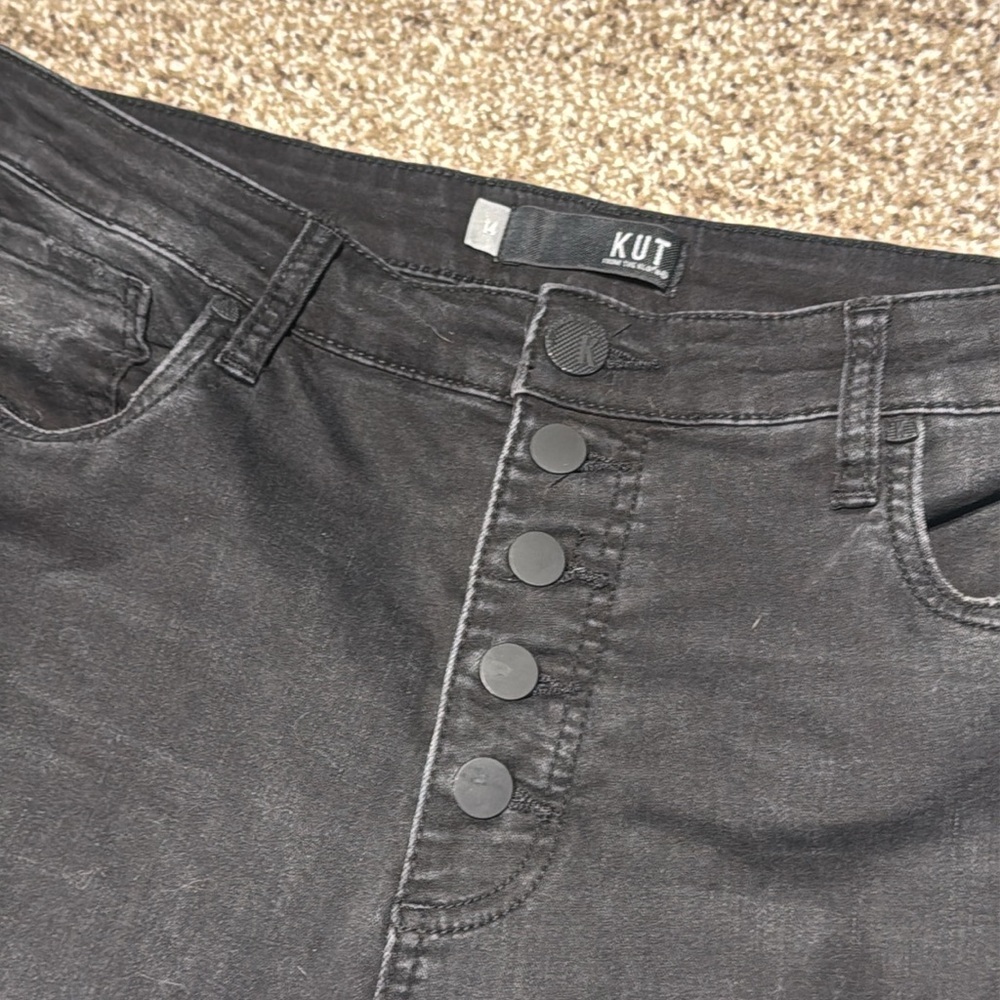 Kut from the Kloth High Rise Rachael Fab Ab Mom Jean - Size 14 - Picture 3 of 6